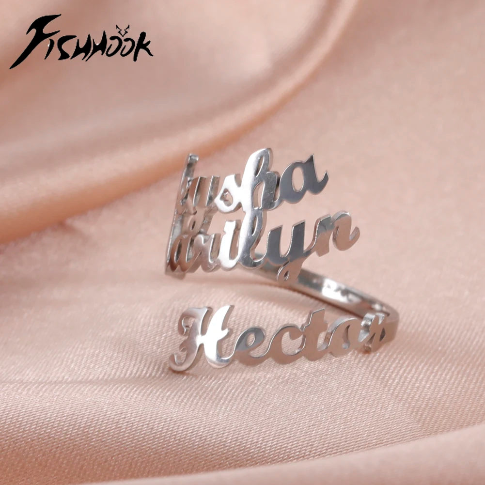 DoubleLove Name Ring – Two Names, One Heart!