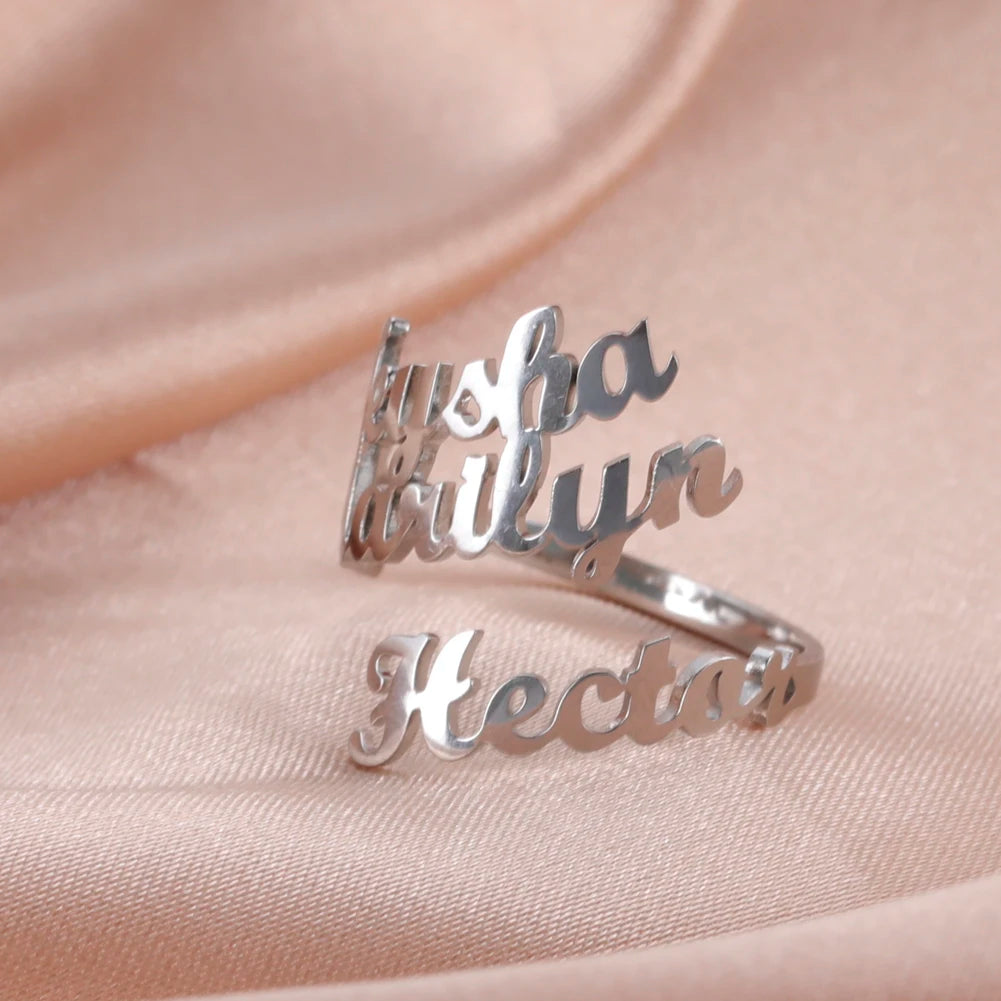 DoubleLove Name Ring – Two Names, One Heart!