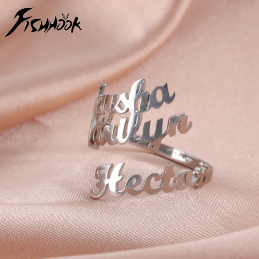 DoubleLove Name Ring – Two Names, One Heart!