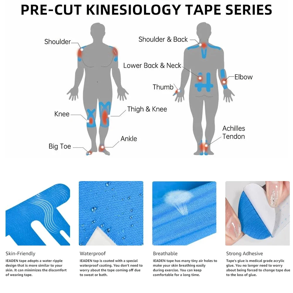 FlexTape Pro – Precut for Perfect Knee Alignment!