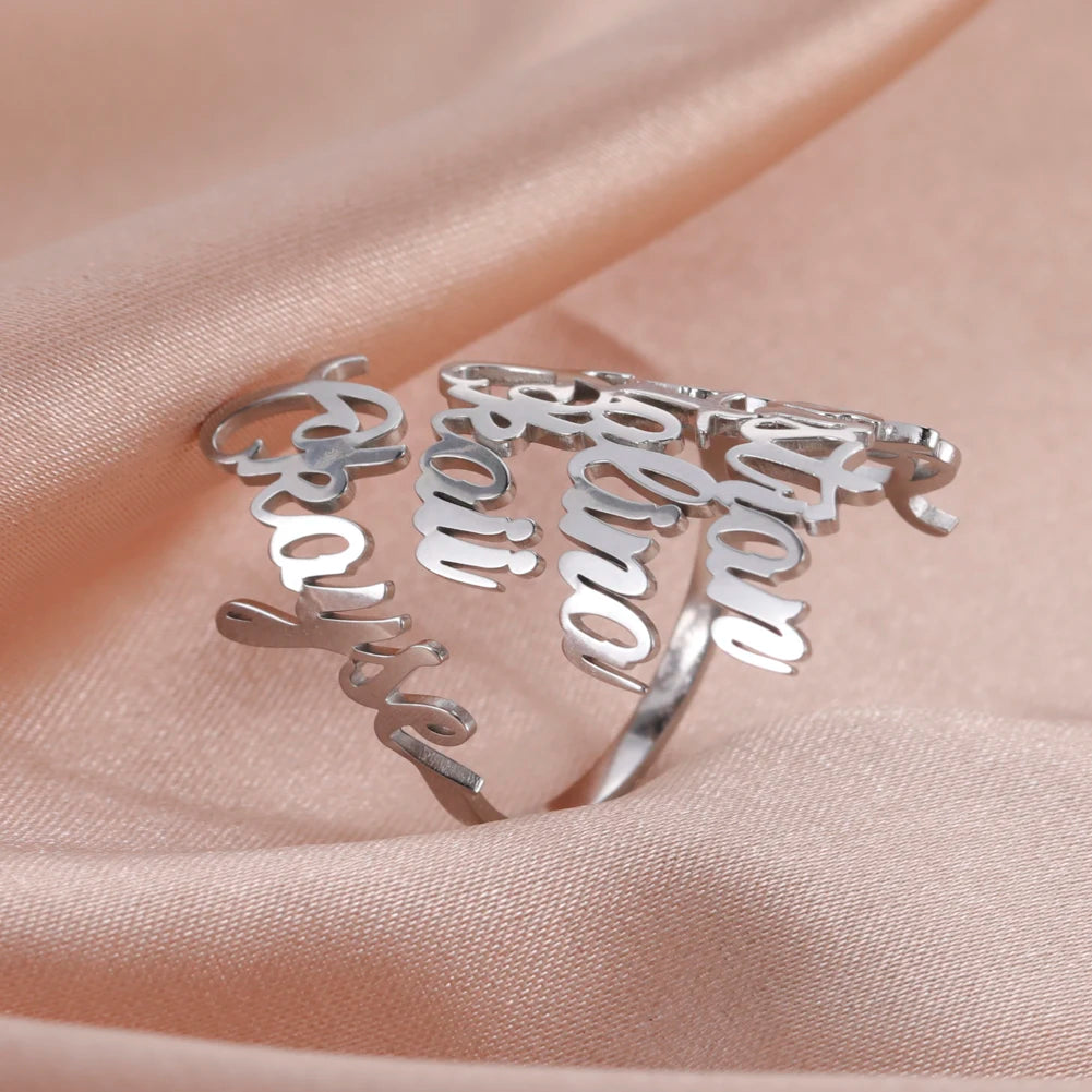 DoubleLove Name Ring – Two Names, One Heart!