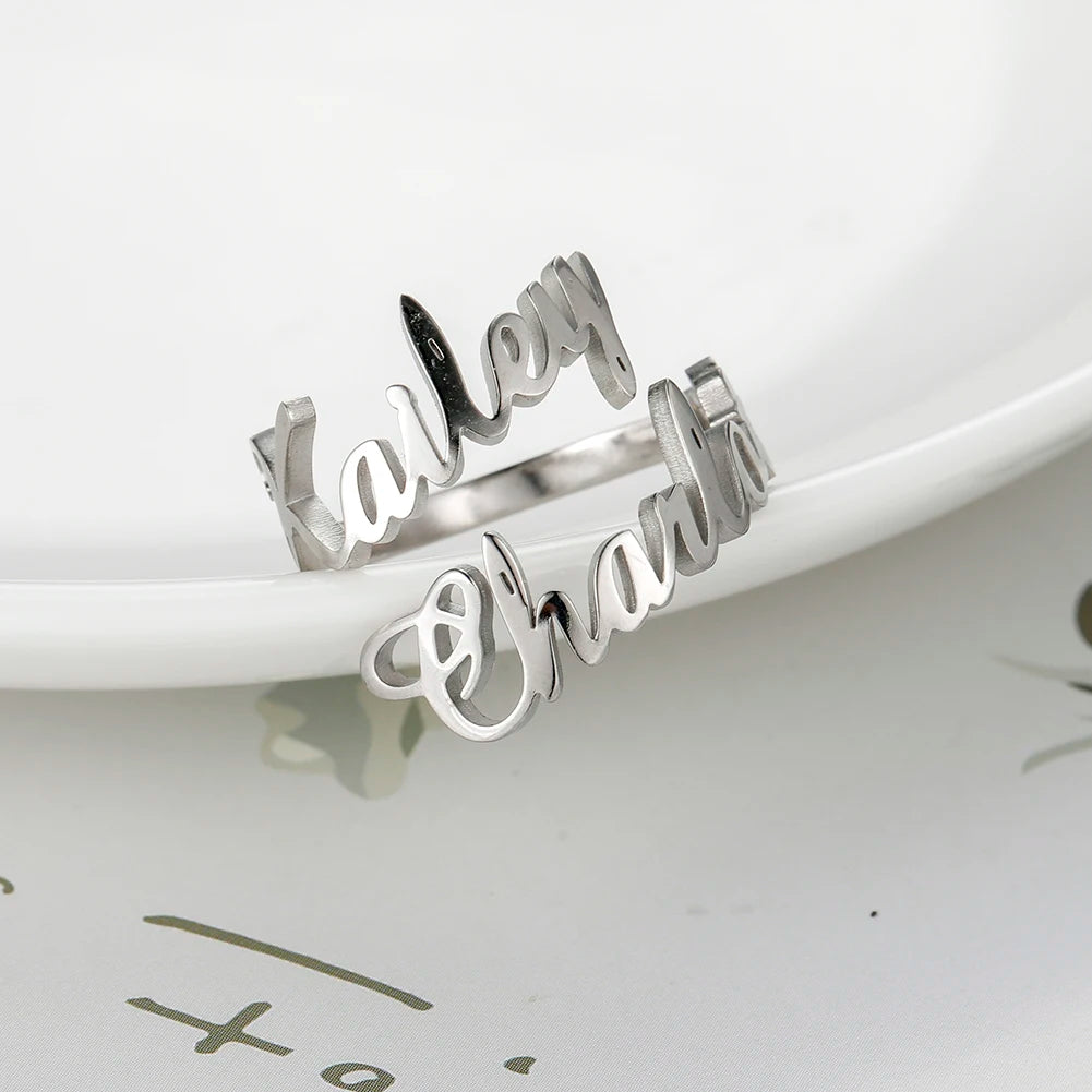 DoubleLove Name Ring – Two Names, One Heart!